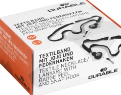 Textilband Durable Svart, jojo, 10/fp