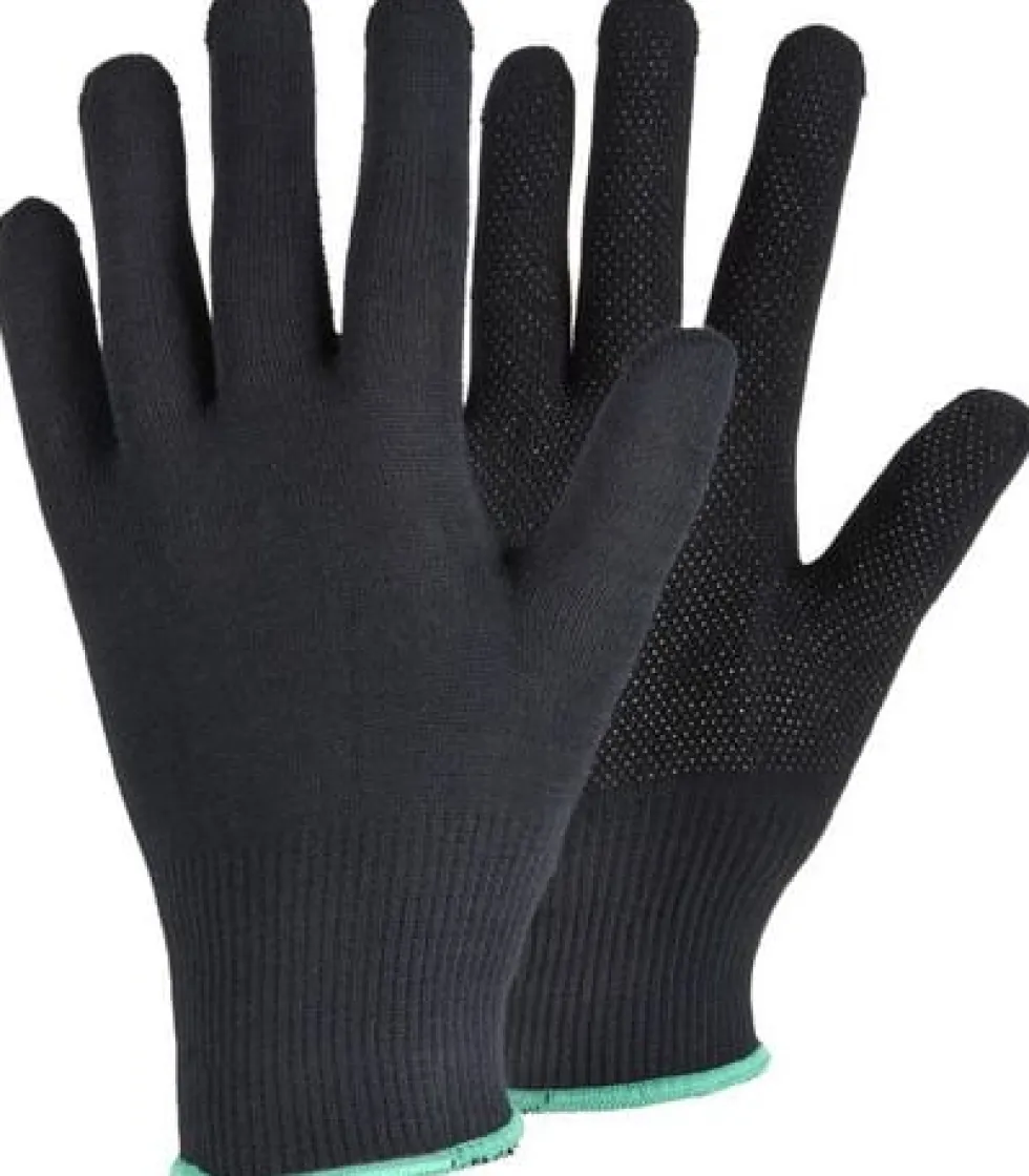 Textilhandske TEGERA 925 noppor svart 10