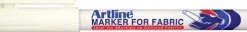 Textilpenna Artline EKC-1 Fabric vit 1-blister