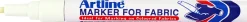 Textilpenna Artline EKC-1 Fabric vit 1-blister