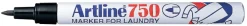Textilpenna ARTLINE Rund 750 svart