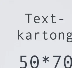 Textkartong Vit, 50x 70cm, 275g, 10/fp