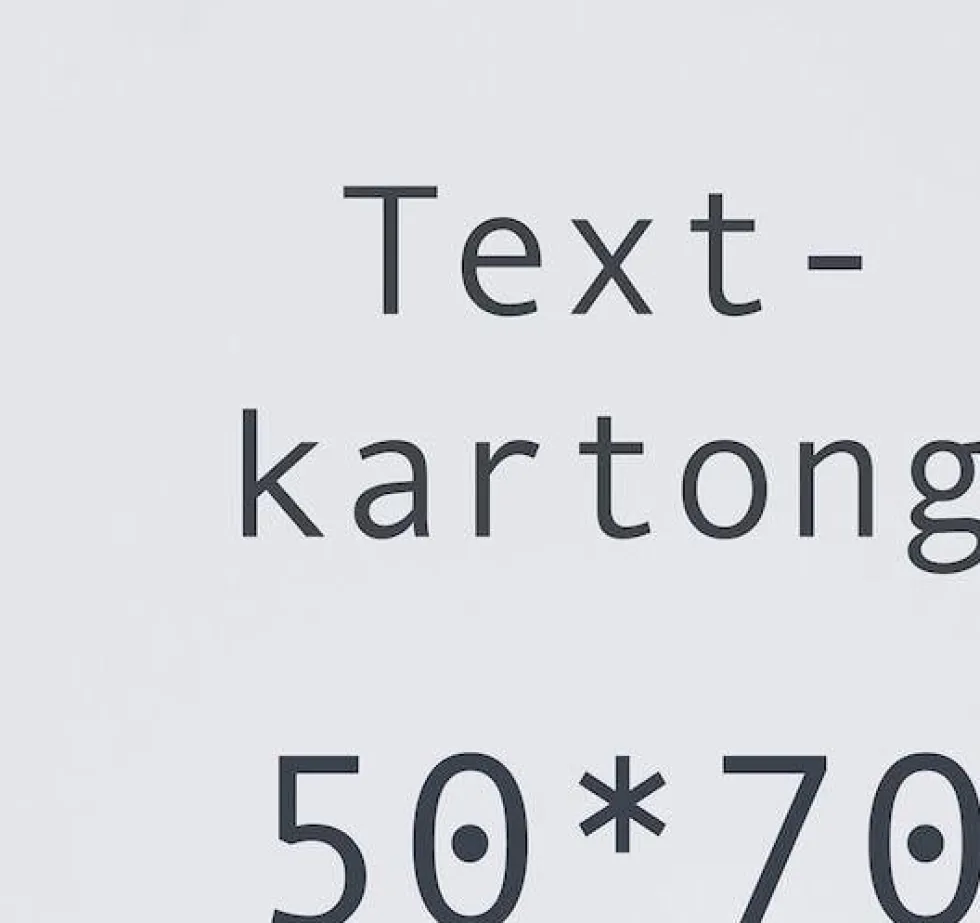 Textkartong Vit, 50x 70cm, 275g, 10/fp
