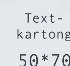 Textkartong Vit, 50x 70cm, 275g, 10/fp