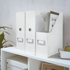Tidskriftssamlare ClicknStore A4 vit