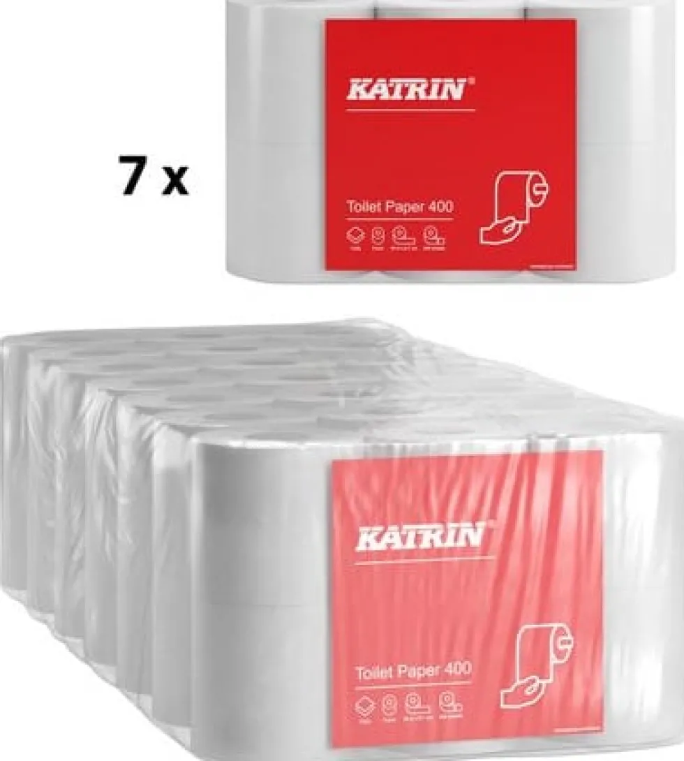 Toalettpapper KATRIN Classic 400ark, 2-lag, 42rl/fp