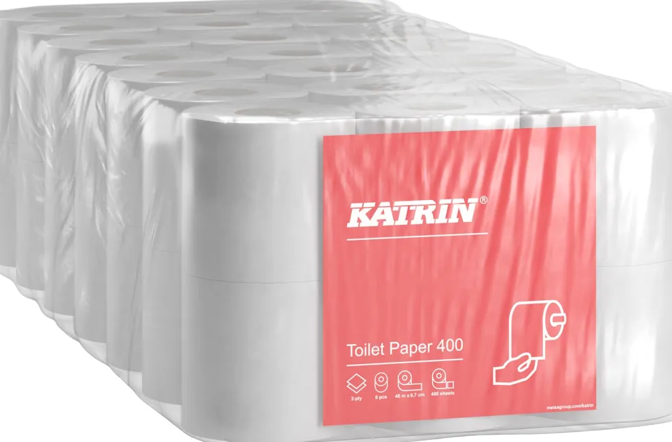 Toalettpapper KATRIN Classic 400ark, 2-lag, 42rl/fp