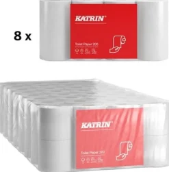 Toalettpapper KATRIN Classic 200, 2-lag, 25m, 64rl/fp