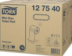Toalettpapper Mid-Size T6, 1-lag, 27/FP