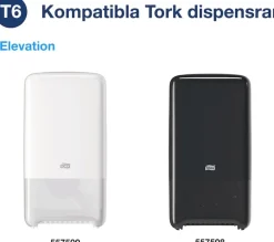 Toalettpapper Mid-Size T6, 1-lag, 27/FP