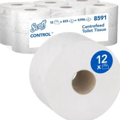 Toalettpapper SCOTT 2-lag 12/fp
