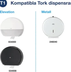 Toalettpapper TORK Jumbo Premium T1, 2-lag, soft, 6/FP