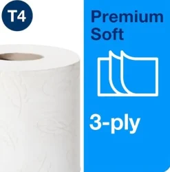 Toalettpapper TORK Premium T4, 3-lag, 34.7m, soft, 42/FP