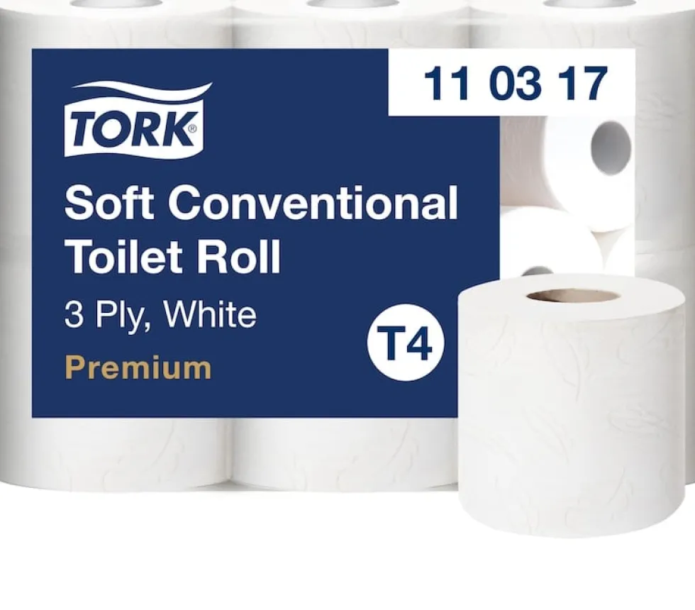 Toalettpapper TORK Premium T4, 3-lag, 34.7m, soft, 42/FP