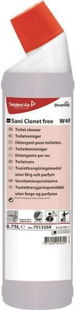 Toalettrengöring Taski Sani Clonet Free, 750ml