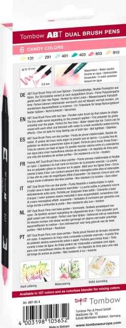 Tombow ABT Dual Brush 6C-4 Candy carton (6)