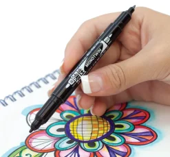 Tombow fineliner MONO twin pen 0,4/0,8 svart