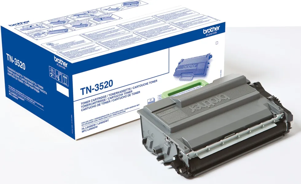 Toner BROTHER TN3520 Svart