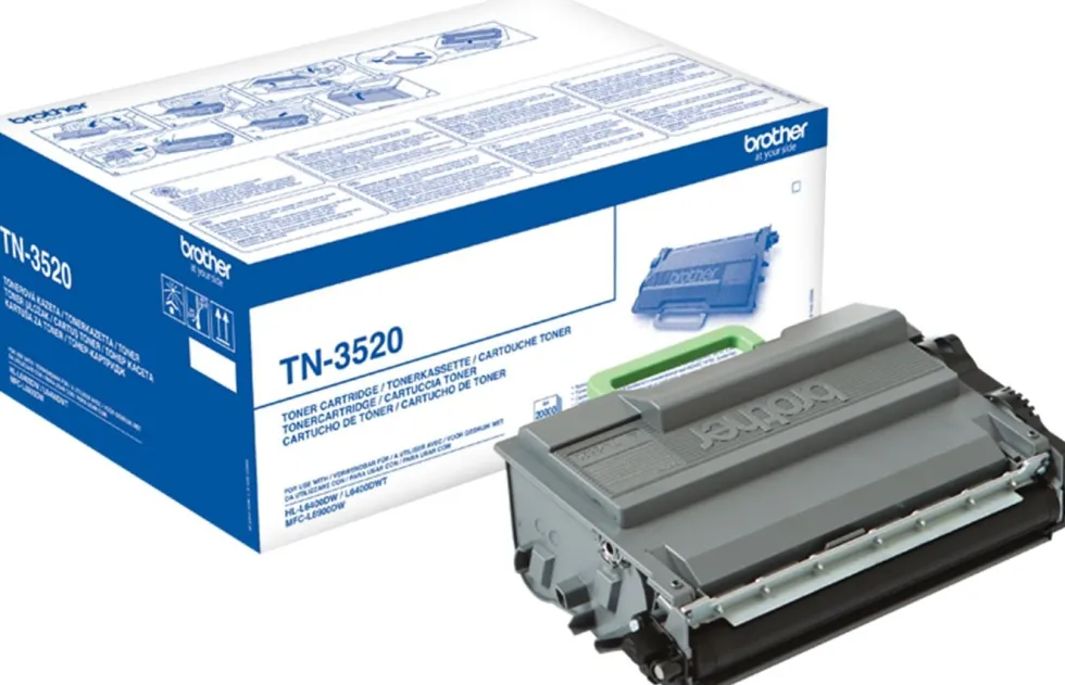 Toner BROTHER TN3520 Svart