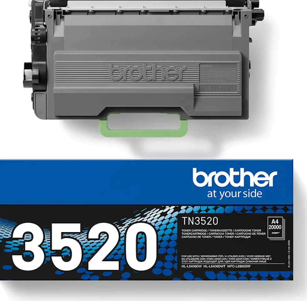 Toner BROTHER TN3520 Svart
