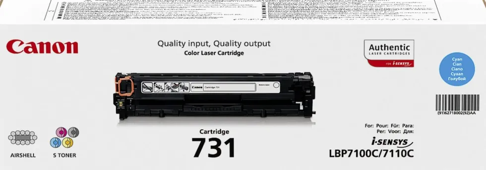 Toner CANON 6271B002 731 1,5K cyan