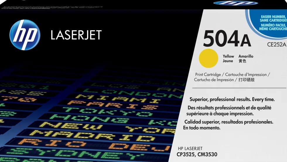 Toner HP CE252A 504A Gul