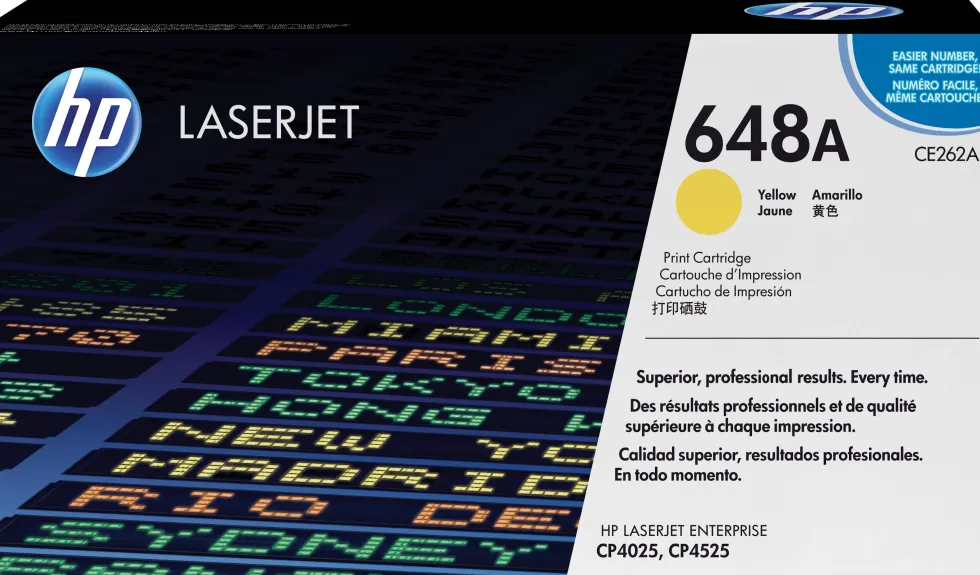 Toner HP CE262A 648A 11K gul