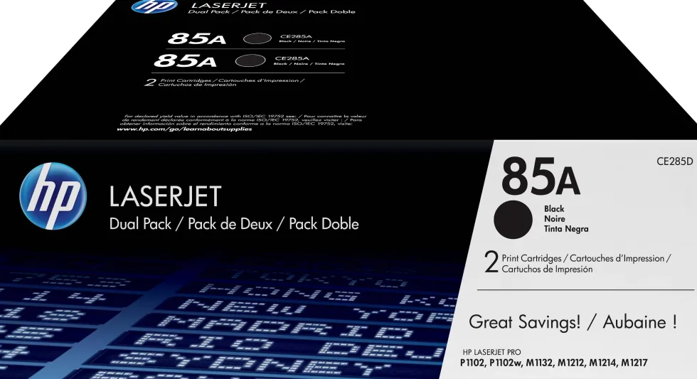 Toner HP CE285AD 85A Svart 2/FP