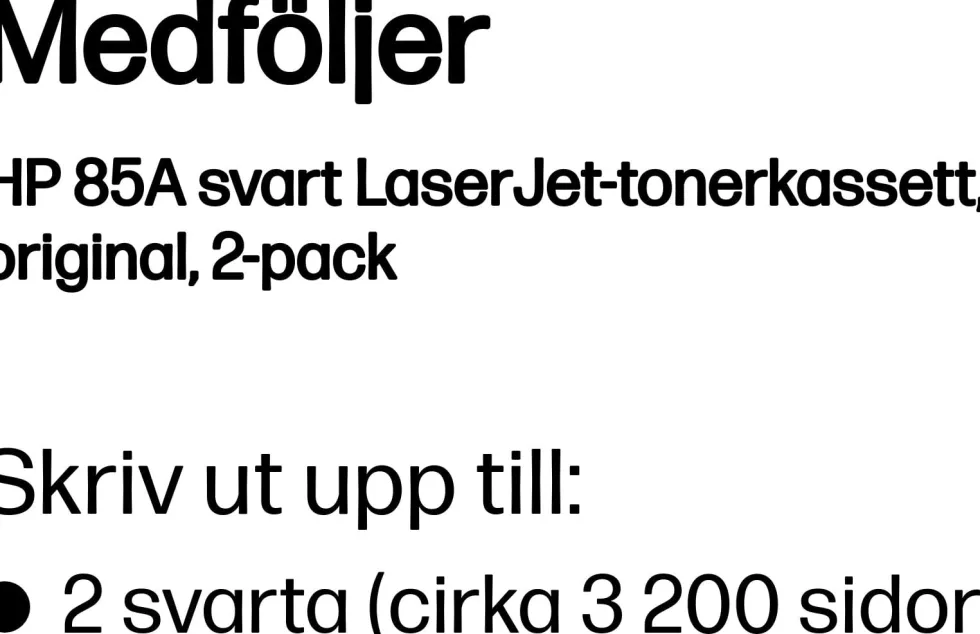 Toner HP CE285AD 85A Svart 2/FP