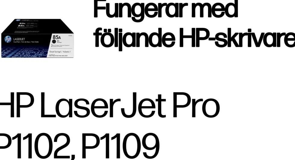 Toner HP CE285AD 85A Svart 2/FP