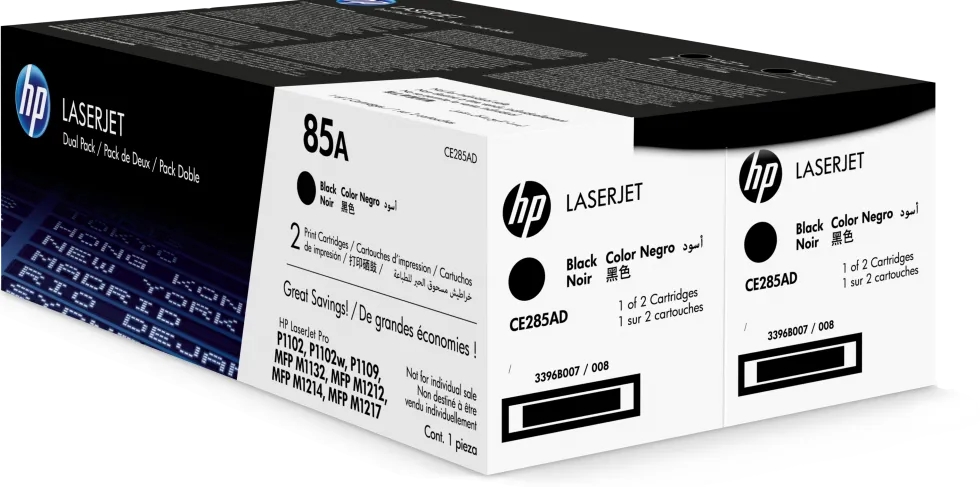 Toner HP CE285AD 85A Svart 2/FP