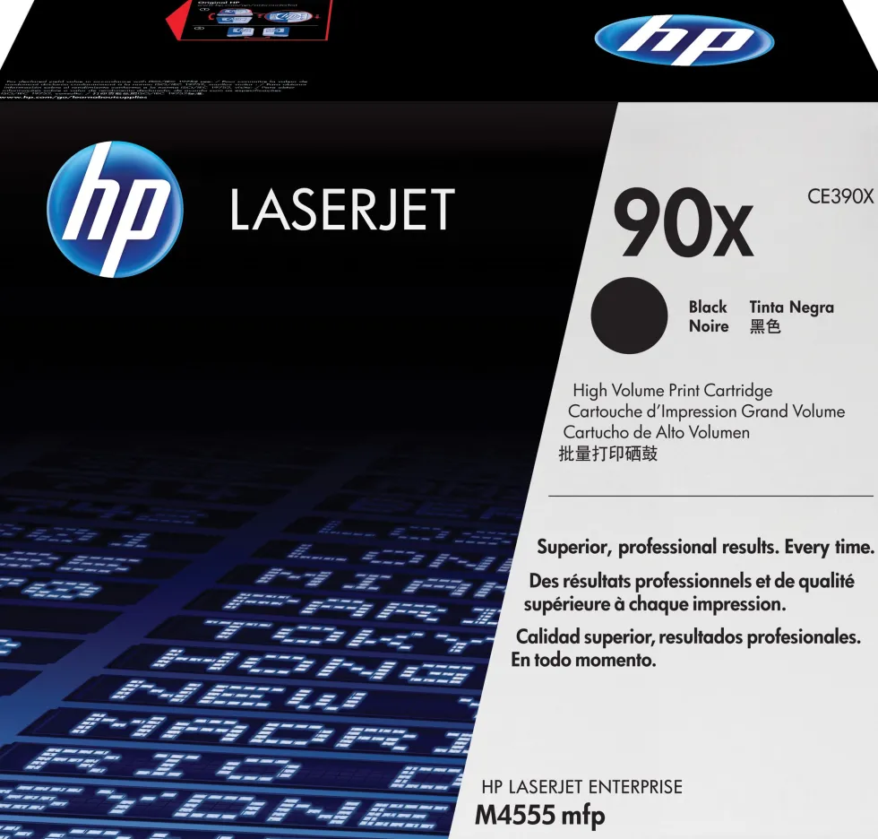 Toner HP CE390X 90X Svart