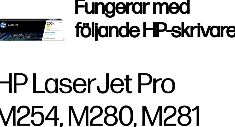 Toner HP CF542A 203A Gul