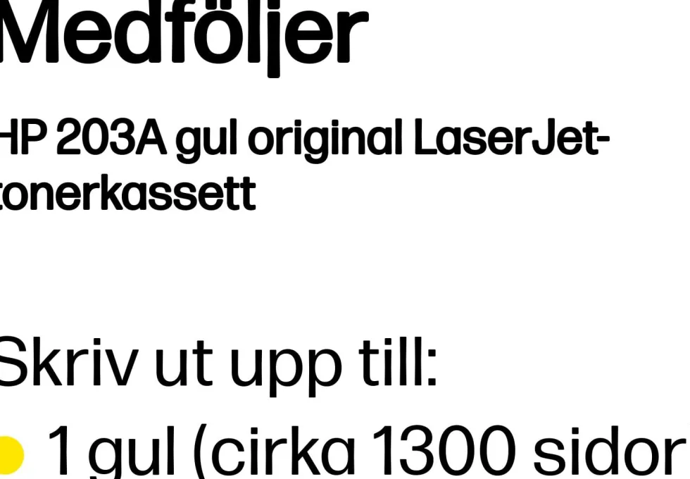 Toner HP CF542A 203A Gul