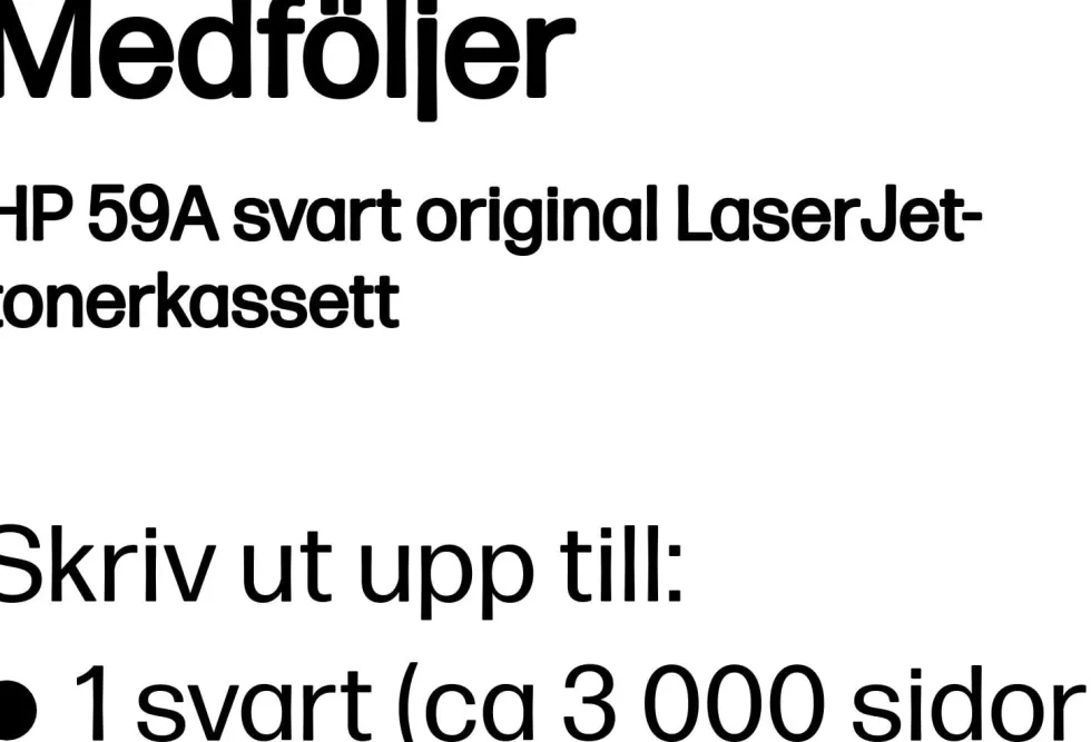 Toner HP CF259A 59A 3K svart