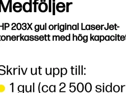 Toner HP CF542X 203X Gul