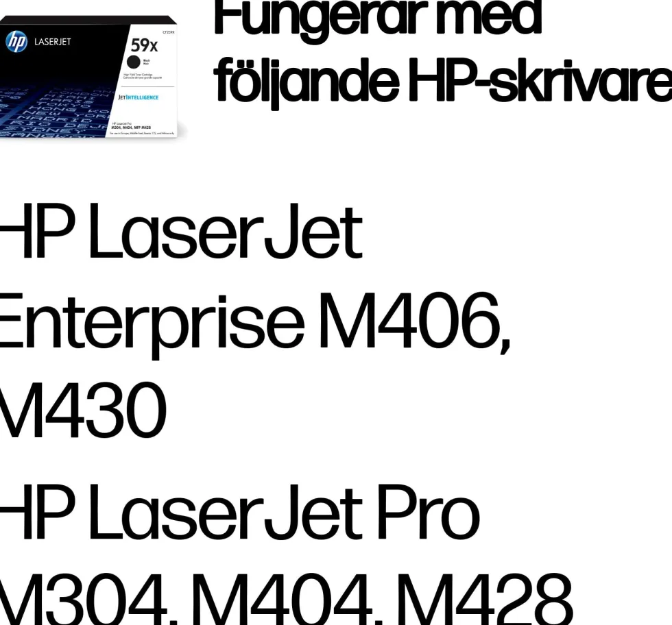 Toner HP CF259X 59X 10K svart