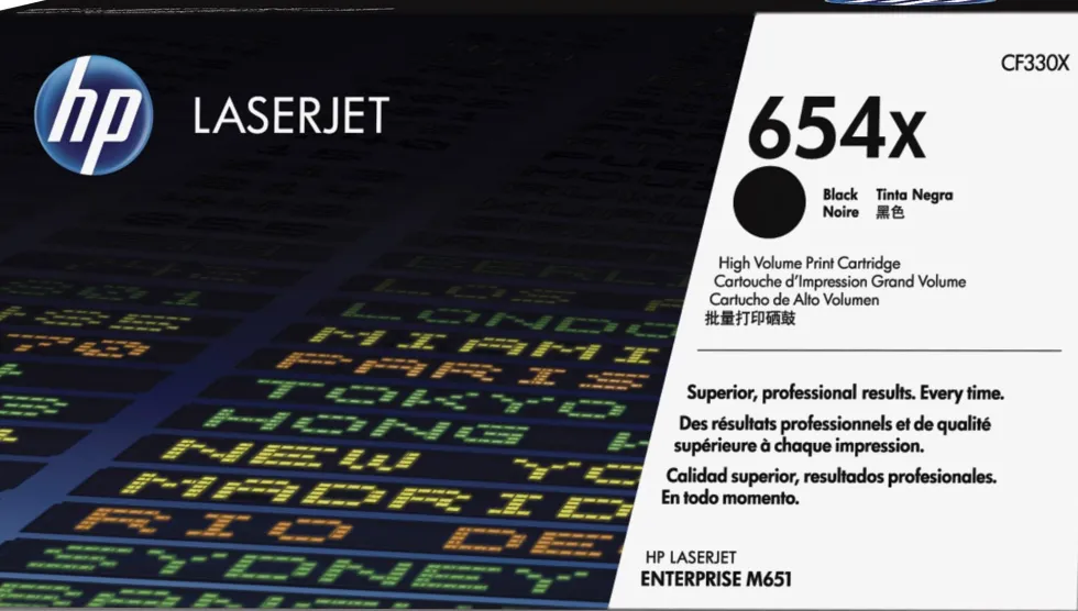 Toner HP CF330X 654X Svart
