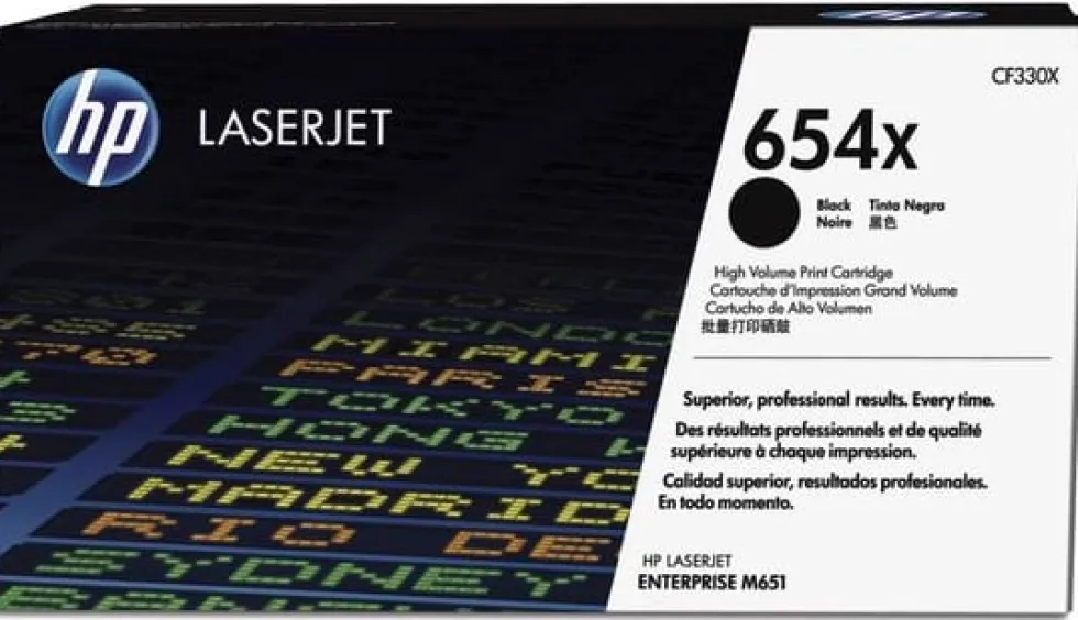 Toner HP CF330X 654X Svart