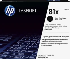 Toner HP CF281X 81X Svart