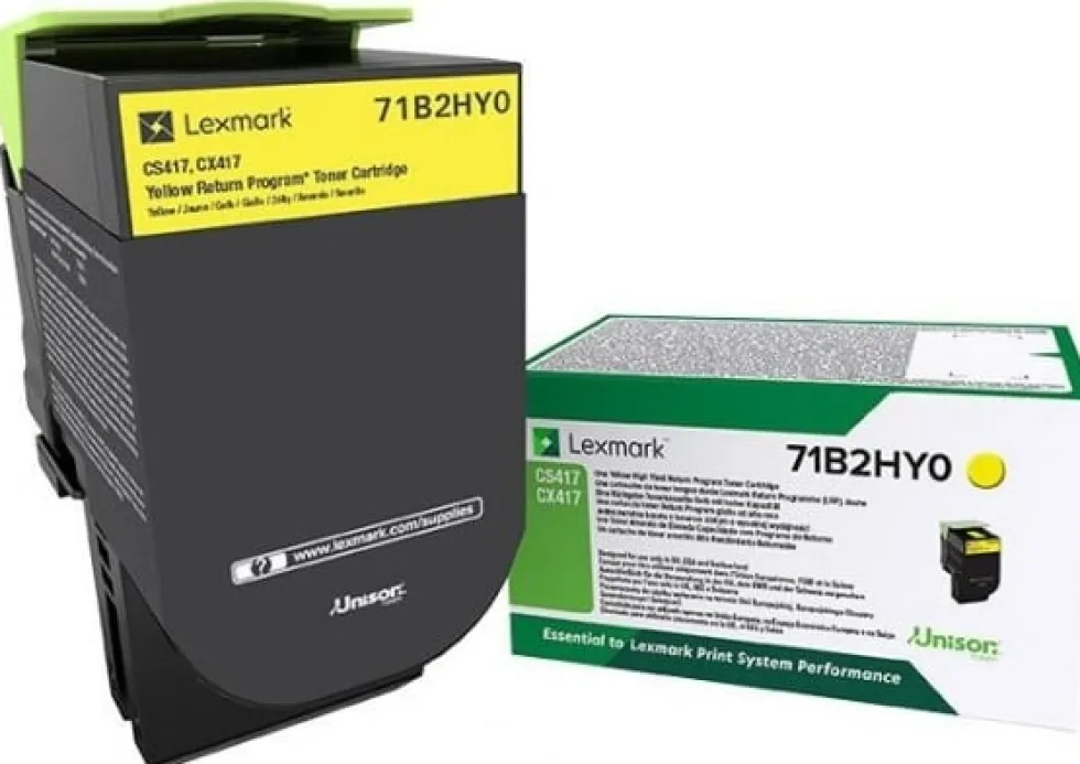 Toner LEXMARK 71B2HY0 Gul