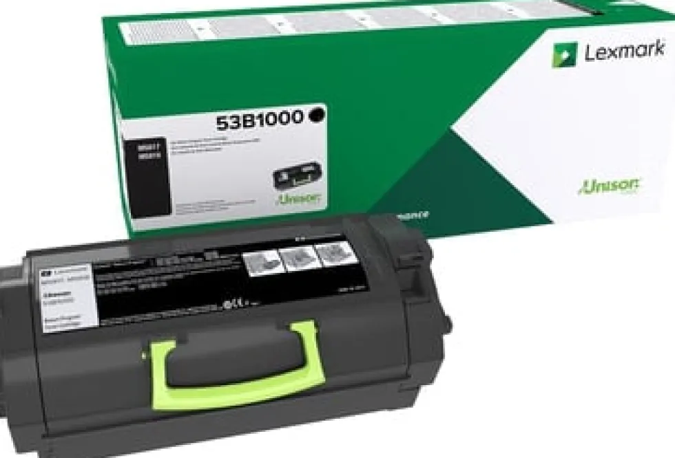 Toner LEXMARK 53B2000 Svart