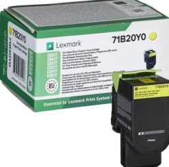Toner LEXMARK 71B20Y0 Gul