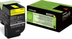 Toner LEXMARK 80C2SM0 802SY 2K gul