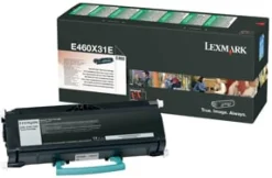 Toner LEXMARK E460X31E 15K svart