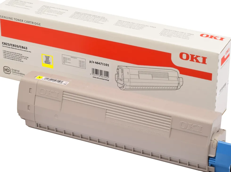 Toner OKI 46471101 Gul