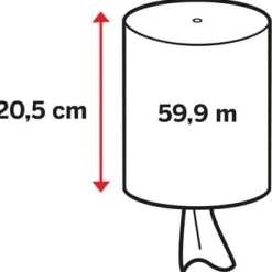 Torkrulle KATRIN Plus S2, 2-lag, Ø13cm, 60m/rl