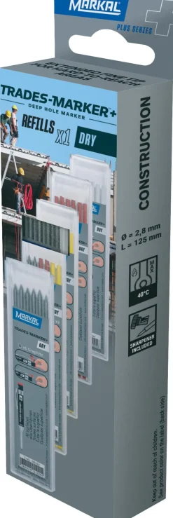 Trades-Marker+ Dry Refills (6) Graphite Retail