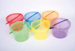 Transparent hinkar färgade 6/fp