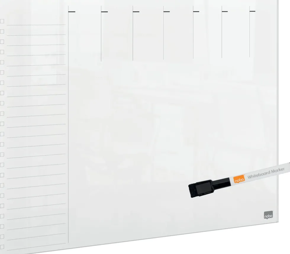 Transparent Mini Whiteboard veckoplan A4